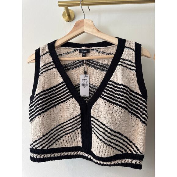 EXPRESS Crochet Striped Fringe Two Piece Skirt Set Size XS / M - Picture 7 of 9